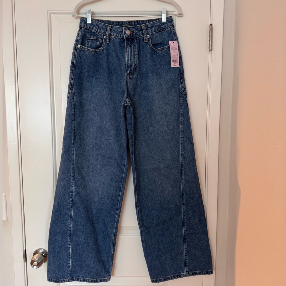Wild Fable - High Rise Baggy Jeans, Medium Wash, 32” inseam